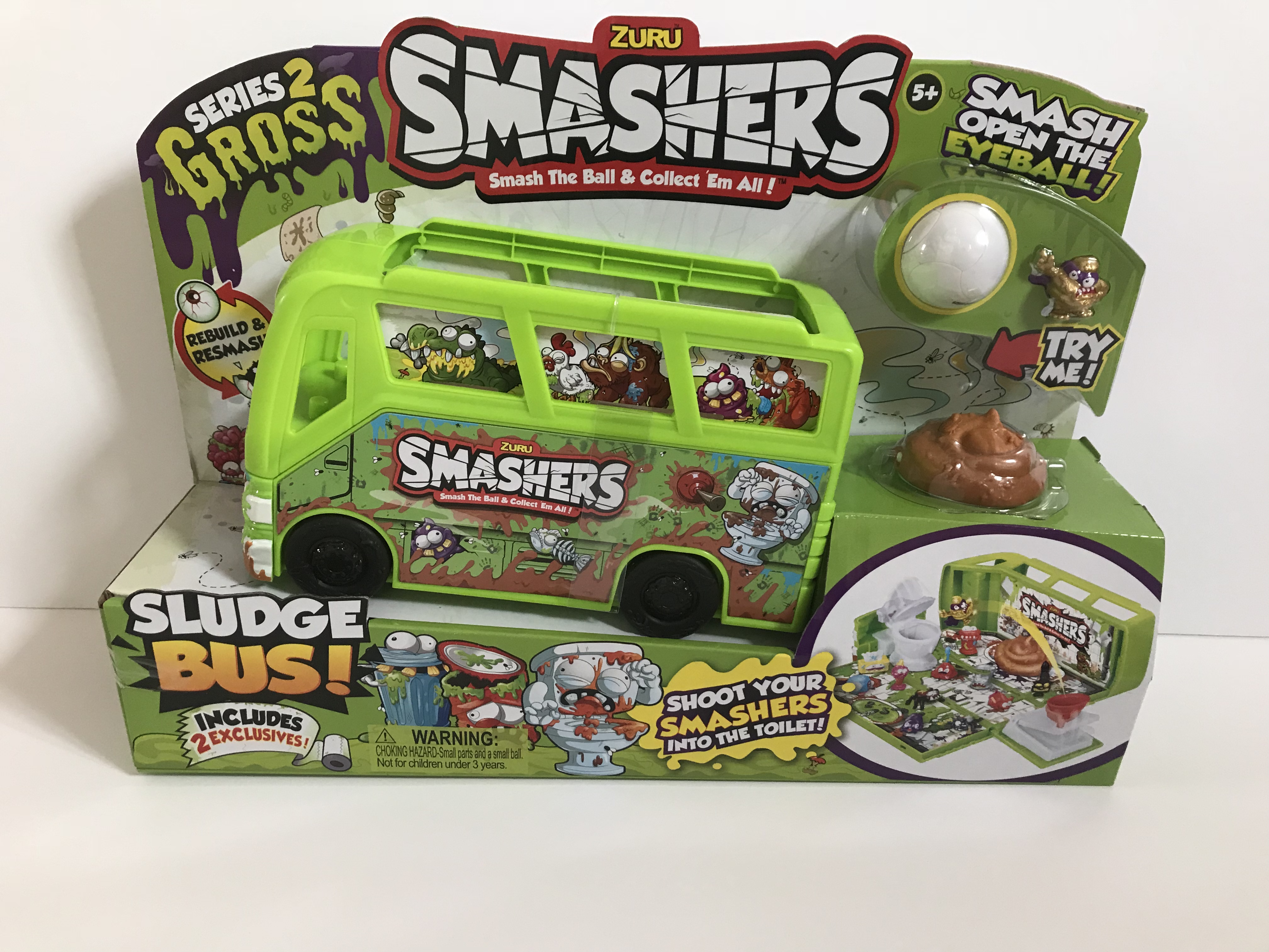Have A Happy Halloween With The Latest Zuru Smashers Gross Series 2 Sludge Bus & Smashers Packs
