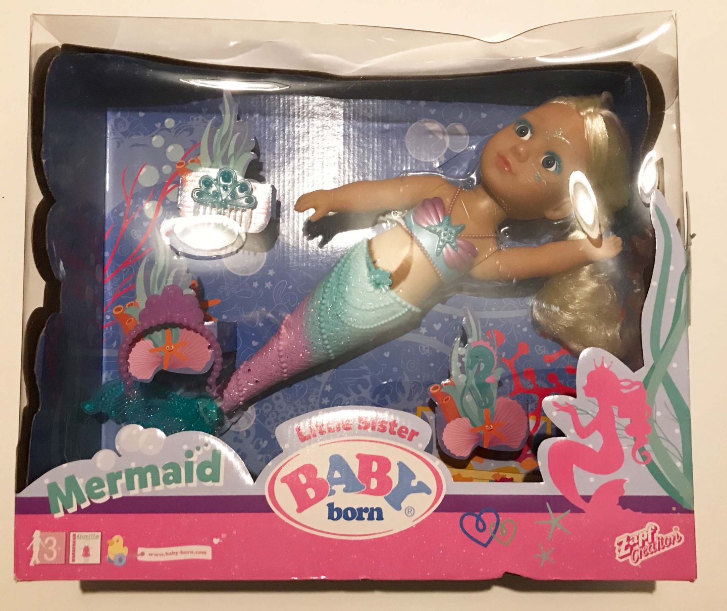 Taking A Dip With The Baby Born Little Sister Mermaid Doll 