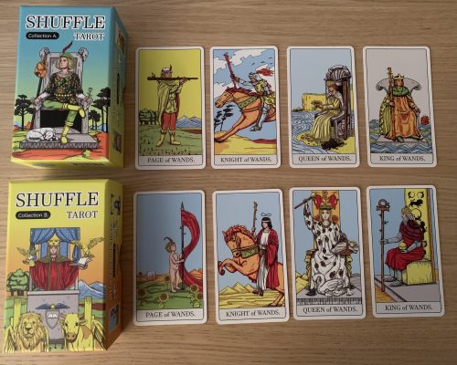 Flipping Through The Shuffle Tarot Collection A & B & Happy Squirrel Surprise Packs