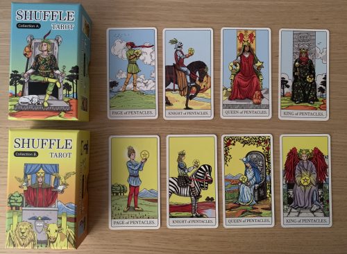 Flipping Through The Shuffle Tarot Collection A & B & Happy Squirrel Surprise Packs