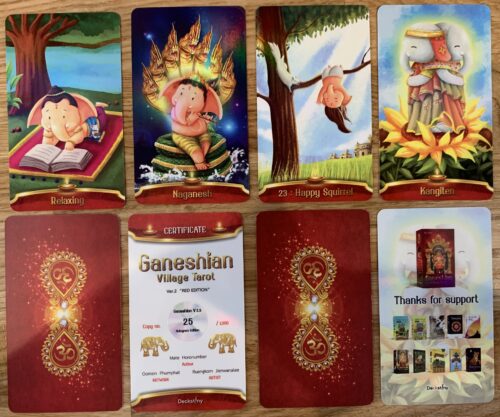 Gazing At The New Glossy Ganeshian Village Tarot Ver 2.5