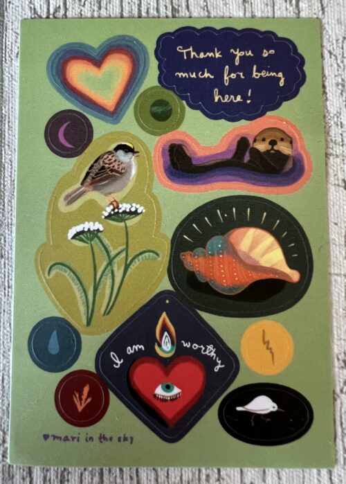 sticker sheet The Perfect Pocket Deck - The Gentle Tarot Pocket Edition