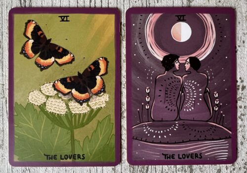 lovers The Perfect Pocket Deck - The Gentle Tarot Pocket Edition