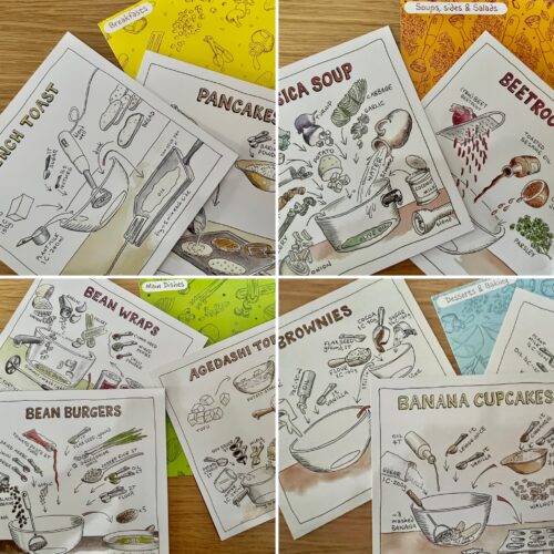 Making Cooking Fun & Easy With DIY Vegan Cooking Visual Recipe Cards